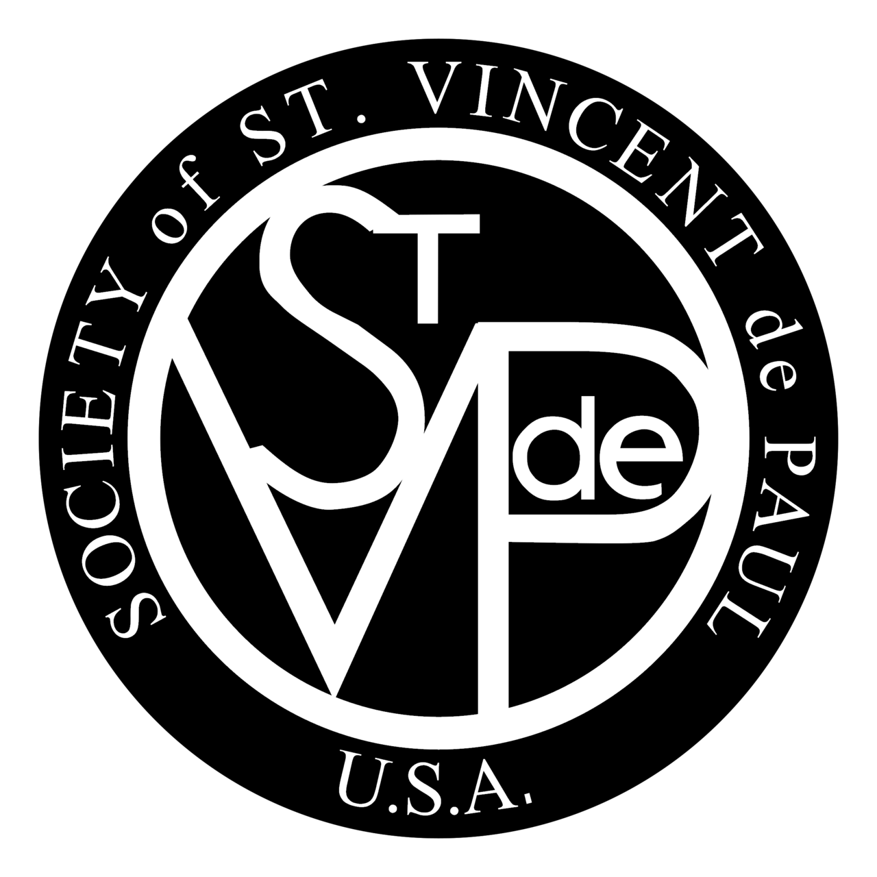 Society of St Vincent De Paul Logo Black and White Brands Logos