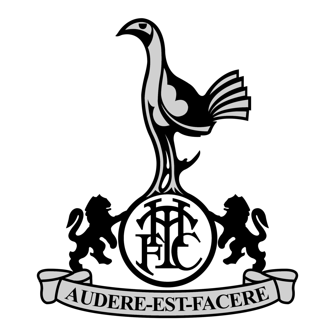Tottenham Hotspur FC Logo Black And White Brands Logos