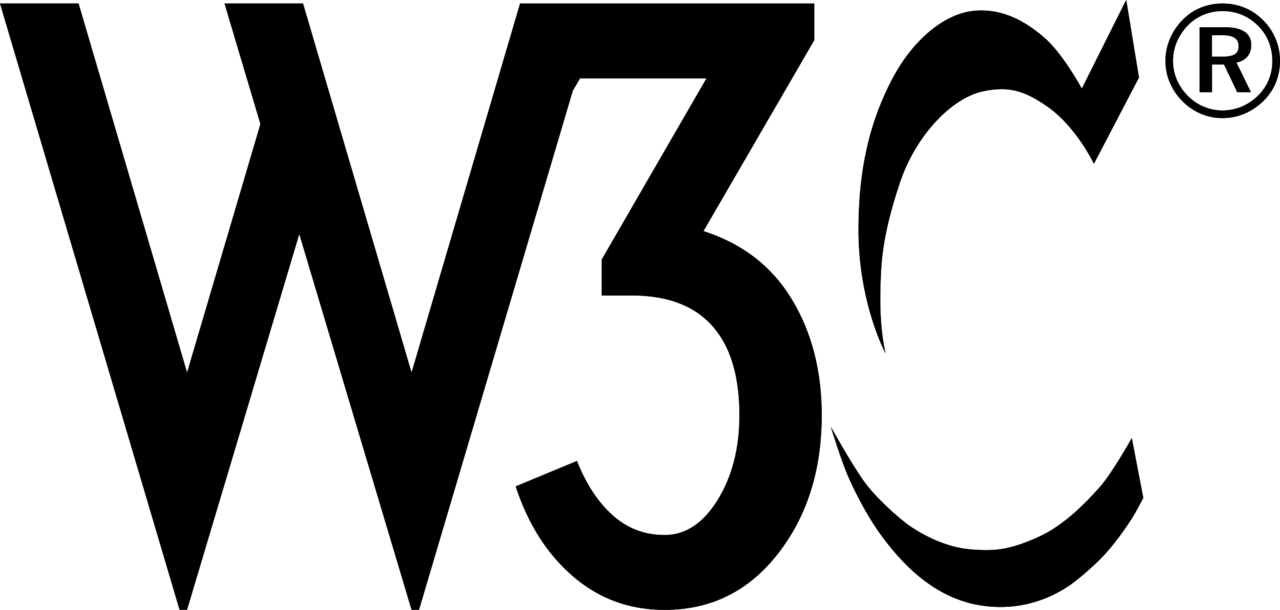 W3C Logo Black and White Brands Logos
