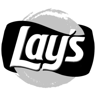 Lays Chips Logo Black and White