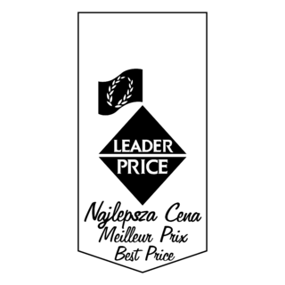 Leader Price Logo Black and White