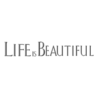 Life Is Beautiful Logo Black and White