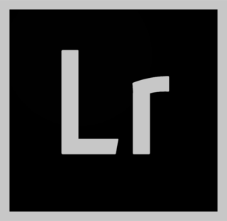 Lightroom CC Logo Black and White