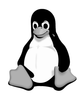 Linux Logo Black and White