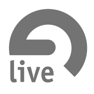 Live Logo Black and White
