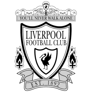 Liverpool FC Logo Black and White (2)