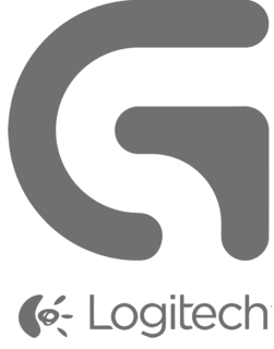 Logitech Gaming Logo Black and White