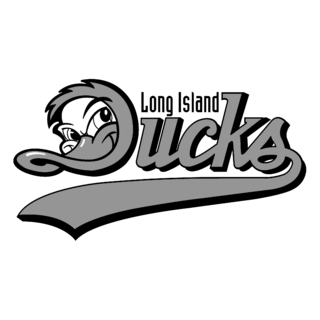 Long Island Ducks Logo Black and White