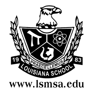 Louisiana School for Math, Science and Arts Logo Black and White