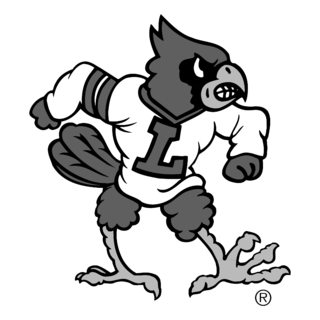 Louisville Cardinals Logo Black and White (3)