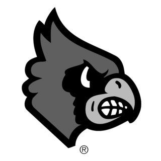 Louisville Cardinals Logo Black and White (6)