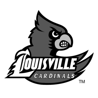 Louisville Cardinals Logo Black and White