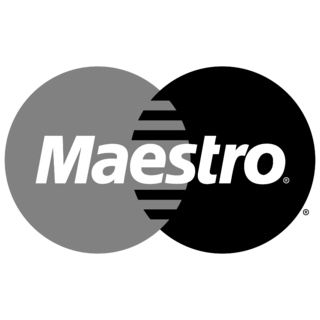 Maestro Logo Black and White