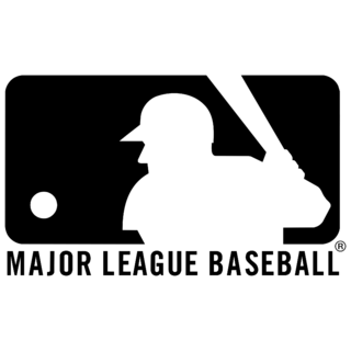 Major League Baseball Logo Black and White