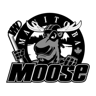 Manitoba Moose Logo Black and White