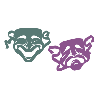 Mardi Gras Masks Logo PNG