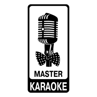 Master Karaoke Logo Black and White