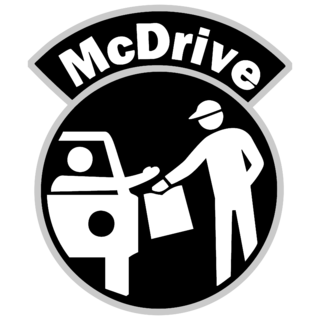 McDrive Logo Black and White
