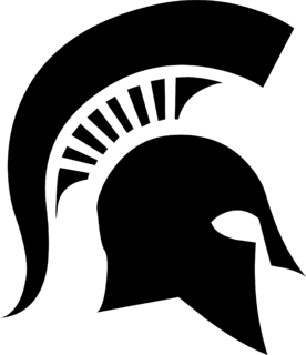 Michigan State University Logo Black and White