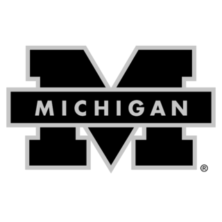 Michigan Wolverines Logo Black and White (3)