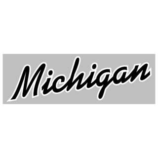 Michigan Wolverines Logo Black and White (5)