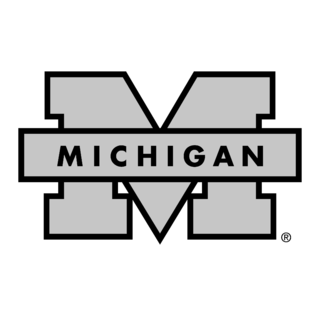 Michigan Wolverines Logo Black and White