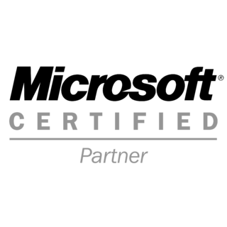 Microsoft Certified Partner Logo Black and White