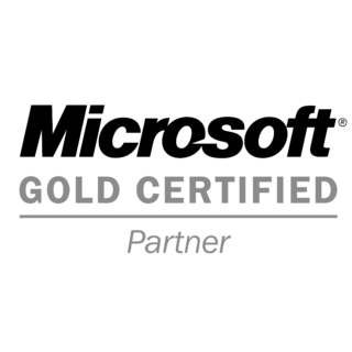 Microsoft Gold Certified Partner Logo Black and White