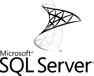 Microsoft SQL Server Logo Black and White