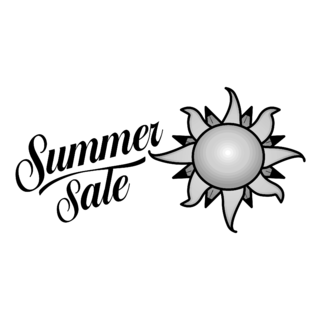 Microsoft Summer Sale Logo Black and White