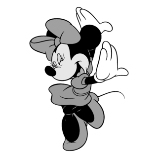 Minnie Mouse Logo Black and White (1)