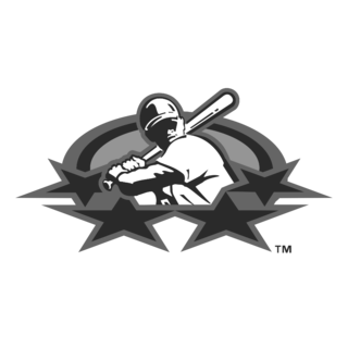 Minor League Baseball Logo Black and White