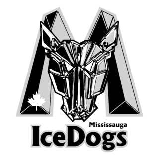 Mississauga Ice Dogs Logo Black and White