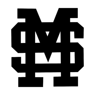 Mississippi State Bulldogs Logo Black and White