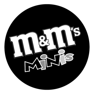 m&m’s MINIs Logo Black and White