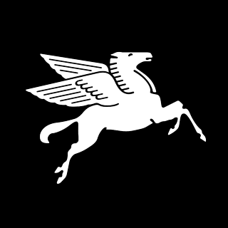 Mobil Pegasus Logo Black and White