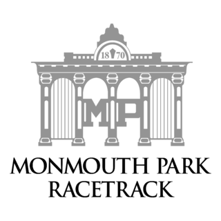 Monmouth Park Racetrack Logo Black and White