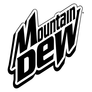 Mountain Dew Logo Black and White