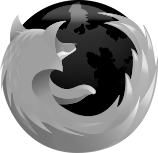 Mozilla Firefox Logo Black and White