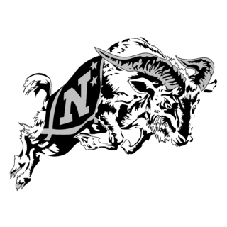 Navy Midshipmen Logo Black and White