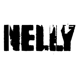 Nelly Logo Black and White