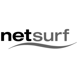 Netsurf Logo Black and White