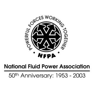 NFPA 50th Anniversary Logo Black and White