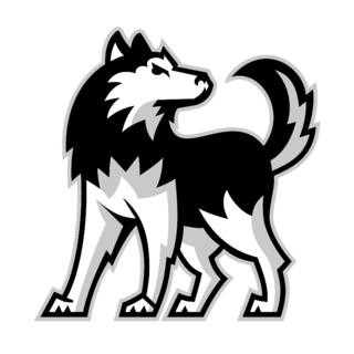 NIU Huskies Logo Black and White
