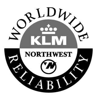 Northwest Airlines KLM Logo Black and White