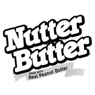 Nutter Butter Logo Black and White