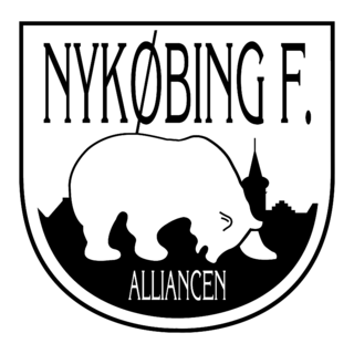 Nykoebing F Logo Black and White