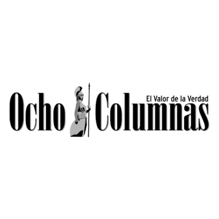 Ocho Columnas Logo Black and White