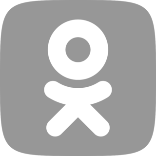 OK.ru Logo Black and White