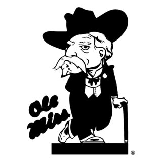 Ole Miss Rebels Logo Black and White